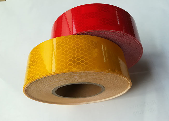 Truck Car Reflective Conspicuity Tape , Highway Red Amber Light 2 Inch ...
